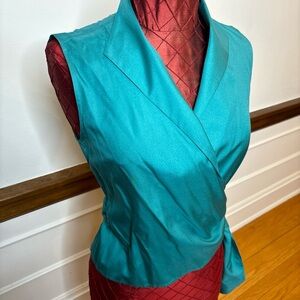 New with tag. Dana Buchman. Color peacock green.  Size 4